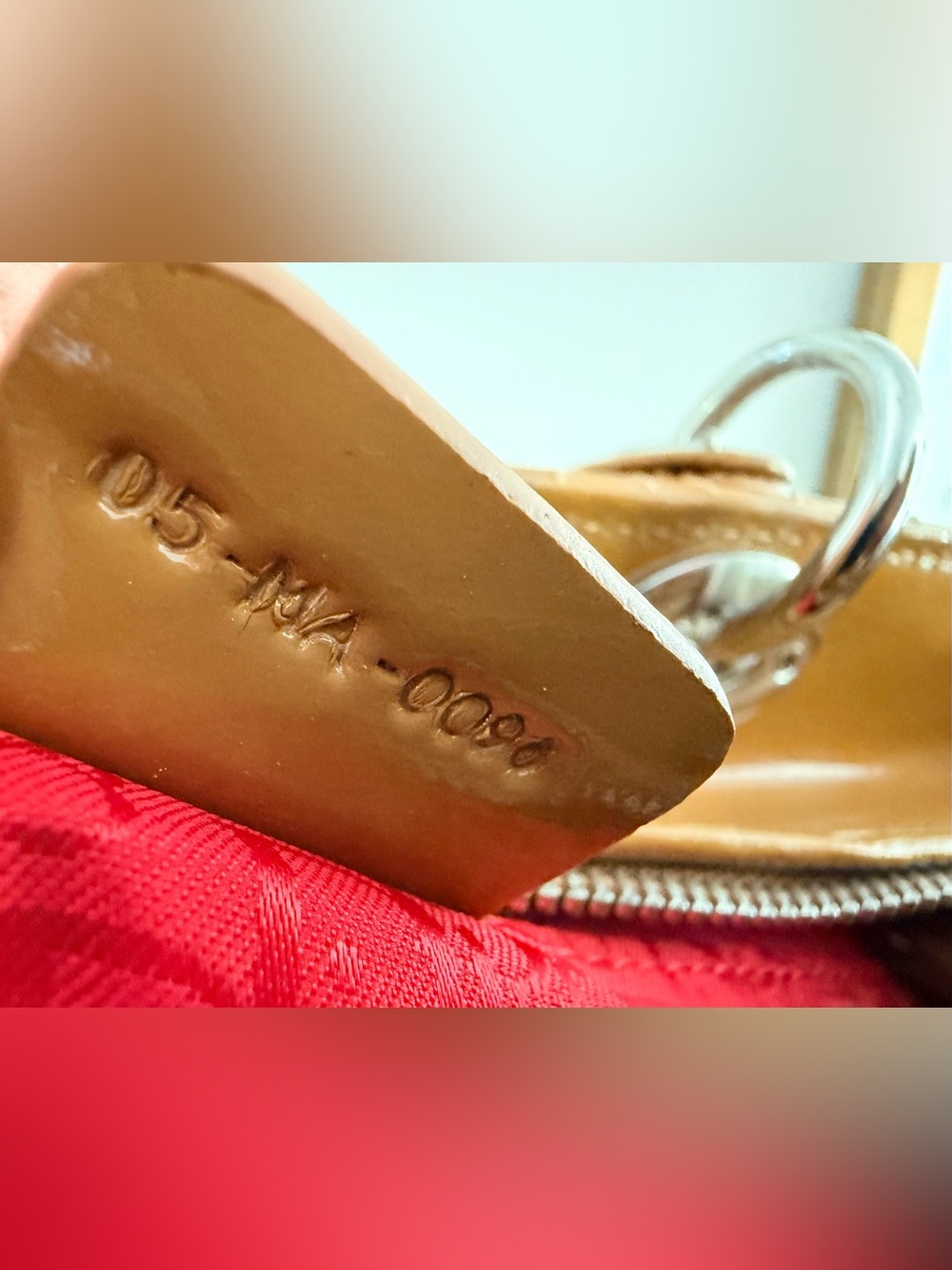 CHRISTIAN DIOR Lady Dior Mustard Gold Patent Cannage Bag + Strap - Picture 6 of 15